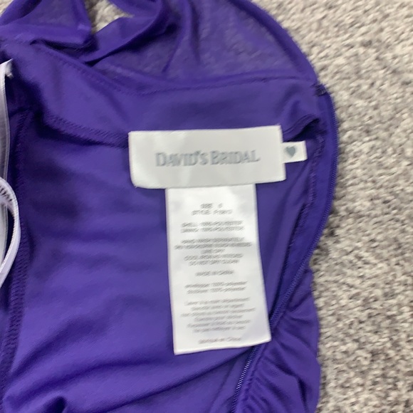 David’s bridal bridesmaid dress purple - Picture 3 of 5